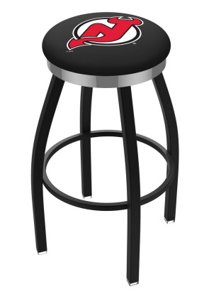 New Jersey Devils Logo L8B2C Backless Bar Stool