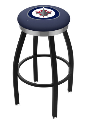 Winnipeg Jets Logo L8B2C backless bar stool