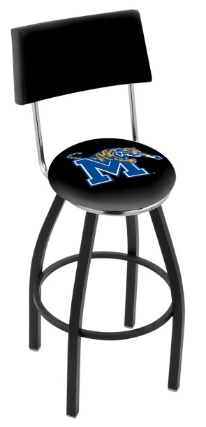 L8B4 University of Memphis Logo Bar Stool