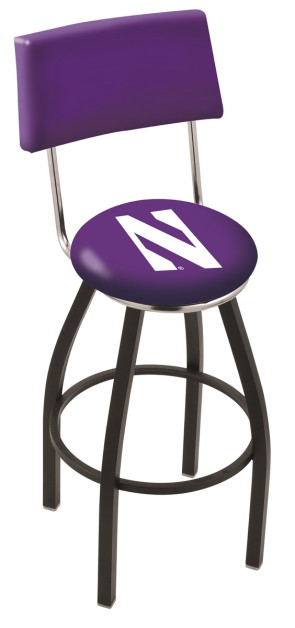 L8B4 Northwestern University Logo Bar Stool