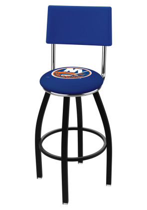 New York Islanders Logo L8B4 Bar Stool with Back Rest
