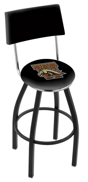 L8B4 Western Michigan University Logo Bar Stool