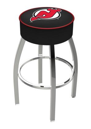 New Jersey Devils Logo L8C1 Backless Bar Stool