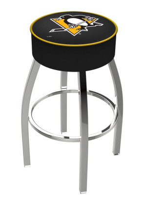 Pittsburgh Penguins Logo L8C1 Backless bar stool