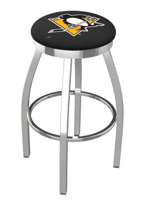 Pittsburgh Penguins Logo L8C2C backless bar stool