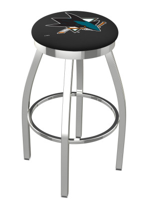 San Jose Sharks Logo L8C2C backless bar stool