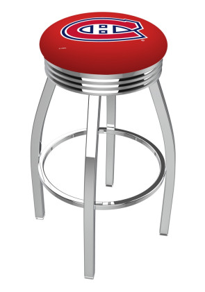 Montreal Canadiens Logo L8C3C Backless bar stool