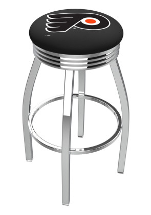 Philadelphia Flyers Logo L8C3C backless bar stool