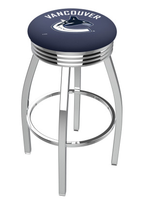 Vancouver Canucks Logo L8C3C backless bar stool