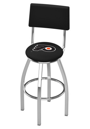 Philadelphia Flyers Logo L8C4 Bar Stool with Back Rest