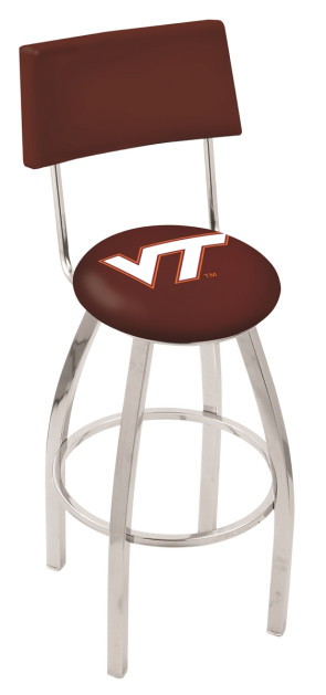 L8C4 Virginia Tech Logo Bar Stool