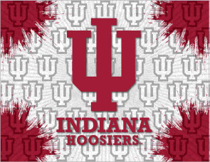 Indiana University Logo Printed Canvas Art