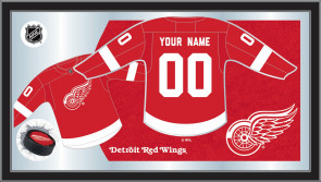 Detroit Red Wings Logo Jersey Mirror