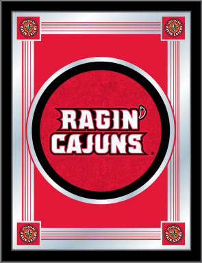 Louisiana-Lafayette Ragin Cajuns HBS Black Outdoor Heavy Vinyl BBQ Grill Cover Holland Bar Stool Co 