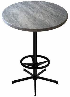 Round Greystone Table Top with 216 Outdoor Base