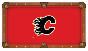 Calgary Flames Logo Billiard Cloth