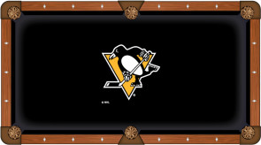 Pittsburgh Penguins Logo Billiard Cloth
