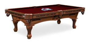 Colorado Avalanche Logo Billiard Table with Logo Cloth