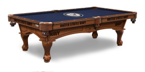 US Navy Billiard Table With Logo Cloth