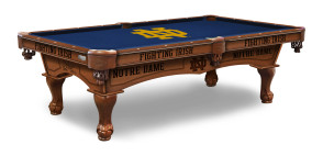 Notre Dame Fighting Irish Billiard table with logo pool table cloth