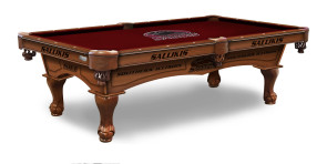 Southern Illinois Billiard Table With Logo Cloth