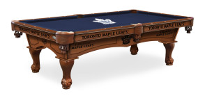 Toronto Maple Leafs Logo Billiard Table with Logo Cloth