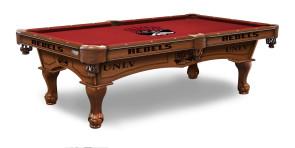 UNLV Rebels Billiard Table With Logo Cloth