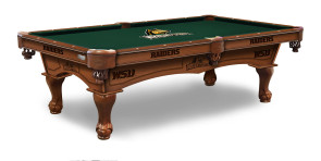Wright State Raiders Billiard Table with Logo Cloth