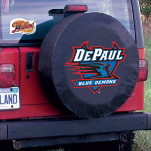 DePaul Black Tire Cover Lifestyle