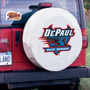 DePaul White Tire Cover Lifestyle