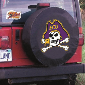 East Carolina Black Jeep Tire Cover