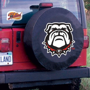 Georgia Bulldog Black Tire Cover Lifestyle