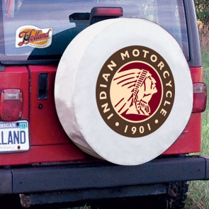 Indian Motorcycle Tire Cover White