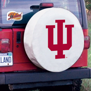Indiana White Tire Cover Side View