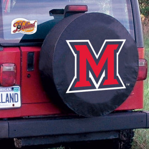 Miami University Logo Tire Cover - Black