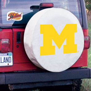 University of Michigan Logo Tire Cover - White