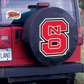 North Carolina State Logo Tire Cover - Black