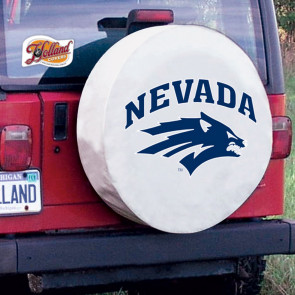 University of Nevada Logo Tire Cover - White