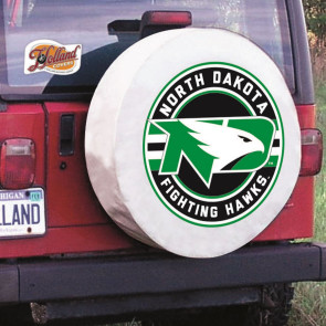 University of North Dakota Logo Tire Cover - White
