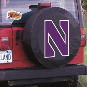 Northwestern University Logo Tire Cover - Black