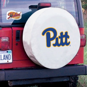 University of Pittsburgh Tire Cover White Vinyl