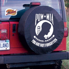 POW - MIA Logo Tire Cover - Black