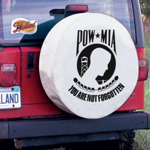 POW - MIA Logo Tire Cover - White