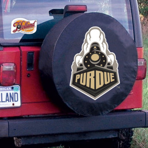 Purdue University Logo Tire Cover - Black
