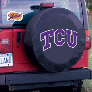 Texas Christian University Logo Tire Cover - Black