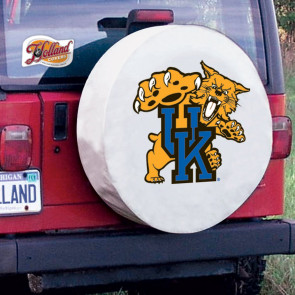 Kentucky Wildcat White Tire Cover Lifestyle