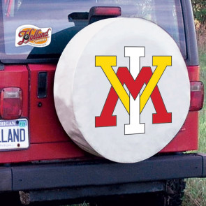 Virginia Military Institute Logo Tire Cover - White