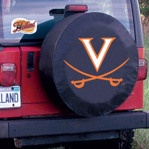 University of Virginia Logo Tire Cover - Black