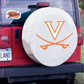 University of Virginia Logo Tire Cover - White