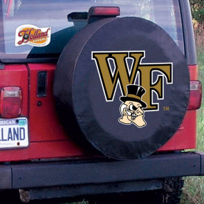 Wake Forest Logo Tire Cover - Black